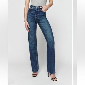 Reformation High Rise Blue Jeans